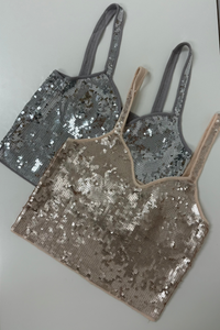 Sequin Crop Top