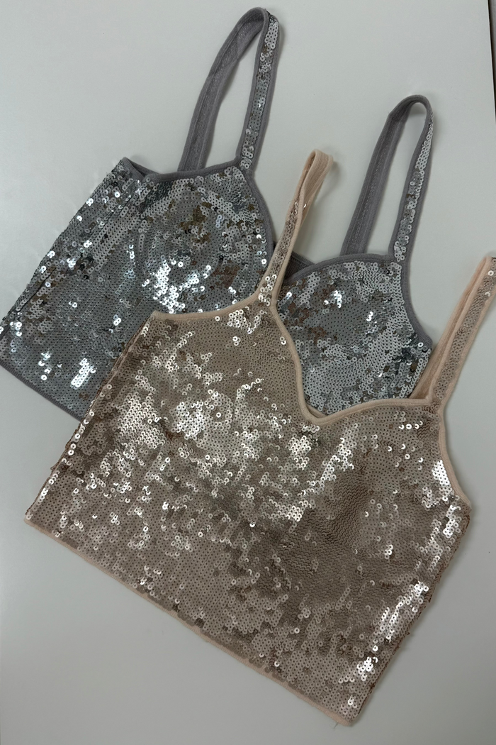Sequin Crop Top