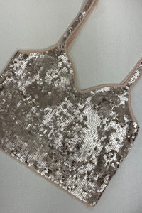 Sequin Crop Top