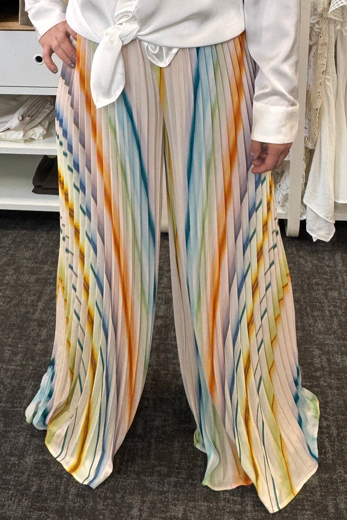 Long Pleated Pants