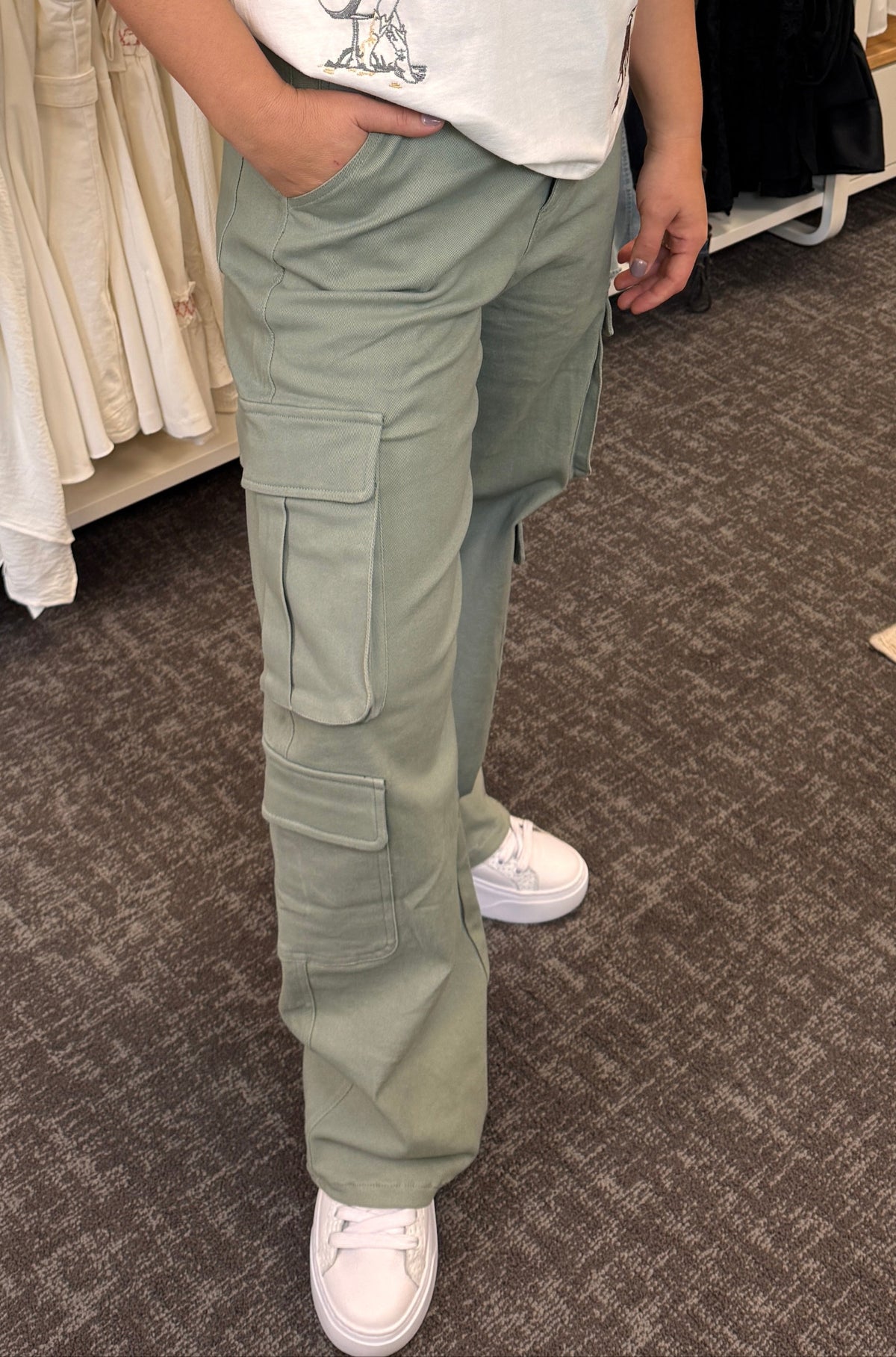 Light Green Cargo Pants