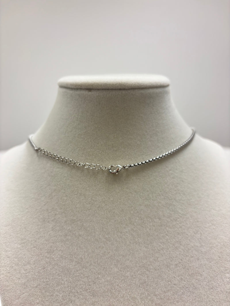 Silver or Gold Box Chain Necklace