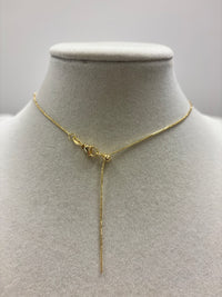 Adjustable Gold Chain W/Small Gold Seashell Necklace