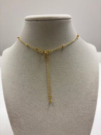 Gold Small Pearls Star Necklace