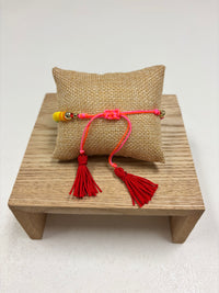 Adjustable Multicolors Beads W/Pearl Bracelet