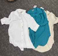 LongSleeve Button Down Linen Top