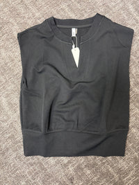 Round V Neck Muscle Shirt