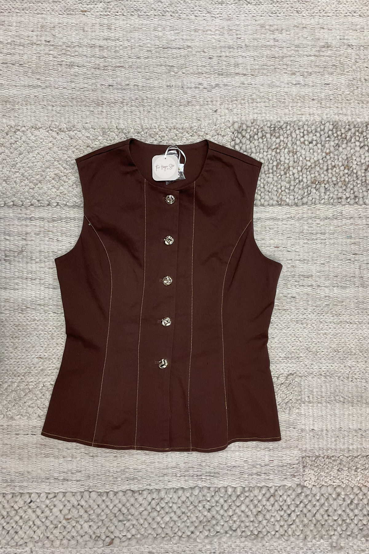 Tailored Button-Front Vest