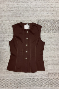 Tailored Button-Front Vest