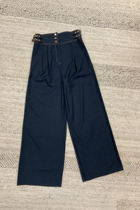 Denim Wide Leg Pants