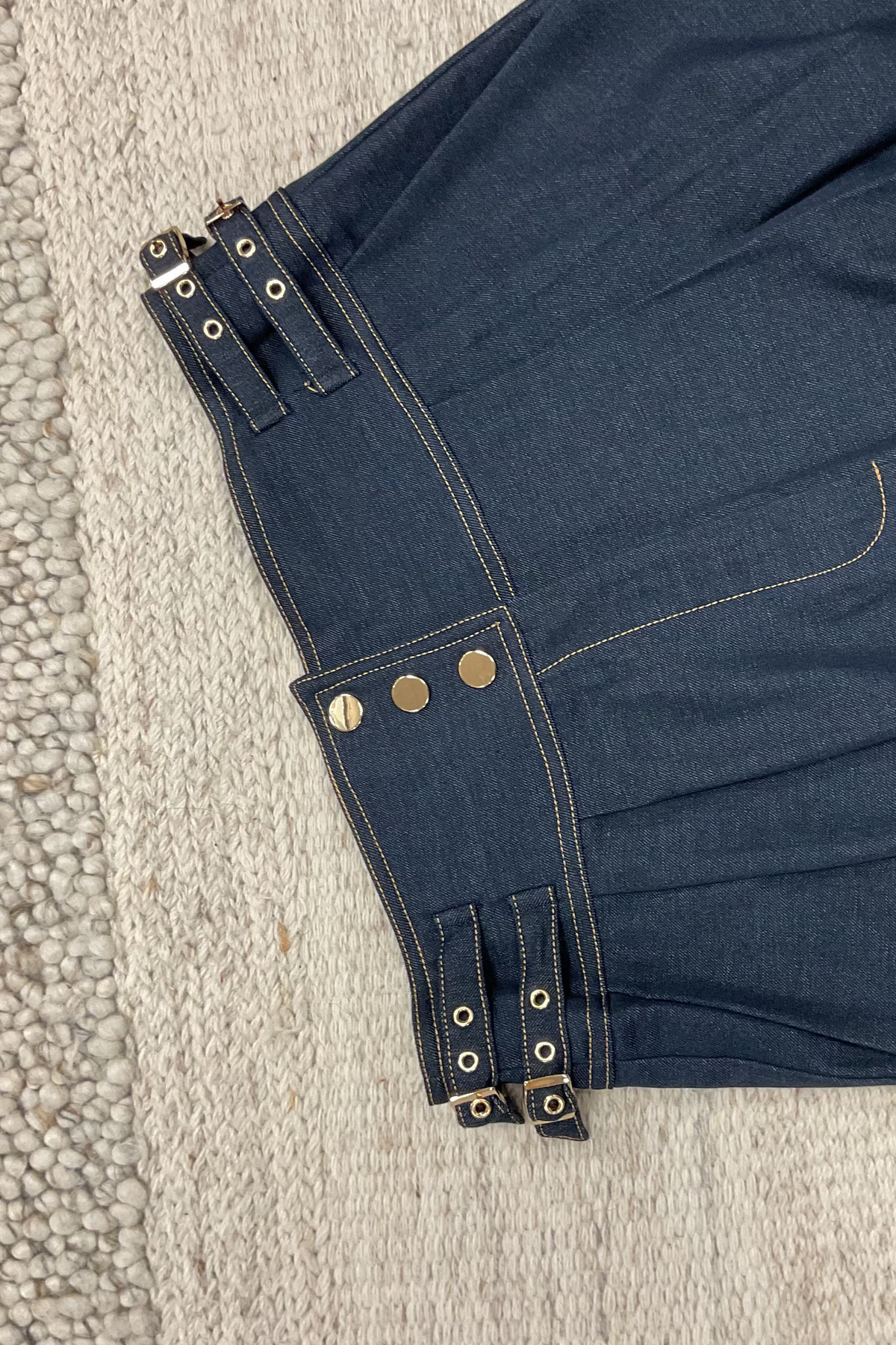 Denim Wide Leg Pants