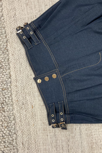 Denim Wide Leg Pants