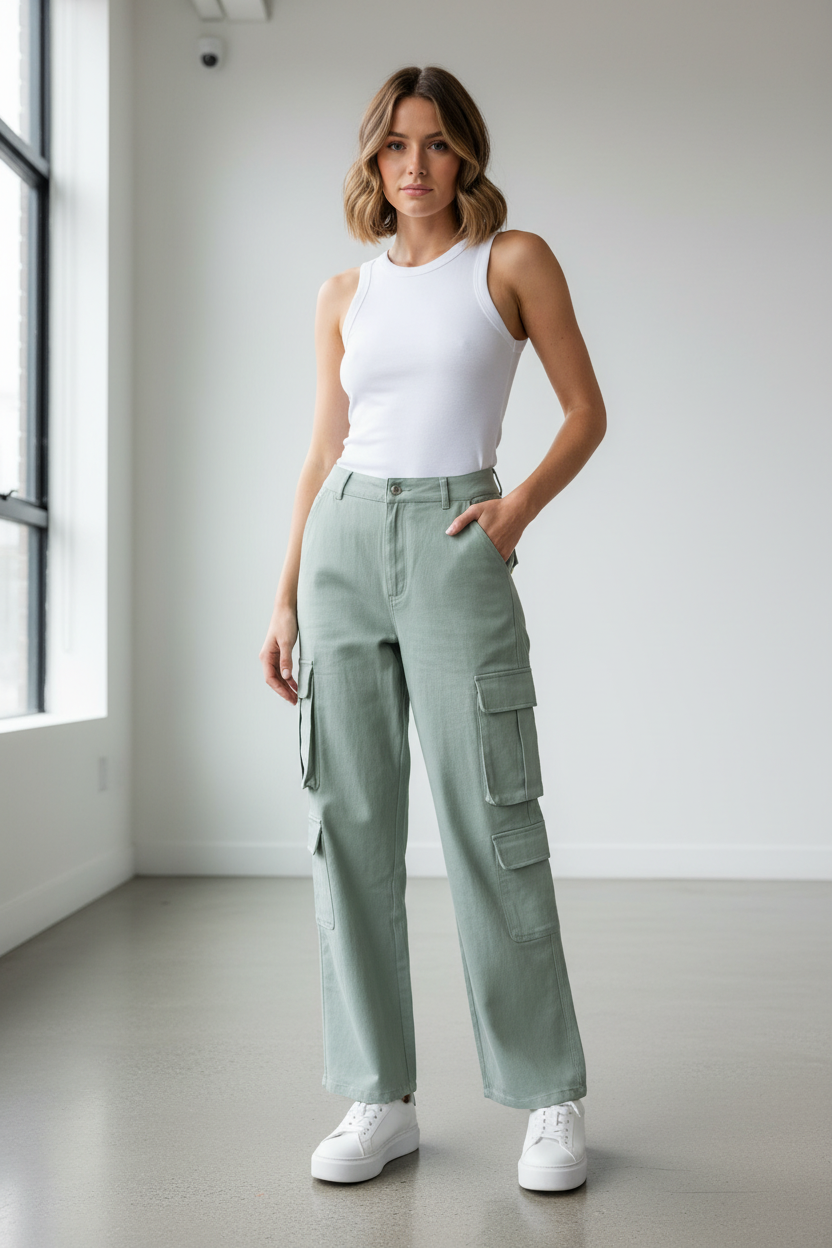 Light Green Cargo Pants