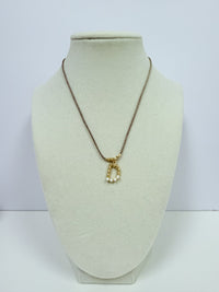 Gold & Pearl Letter Necklace