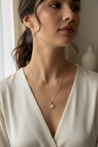 Gold Saint Benedict Adjustable Necklace