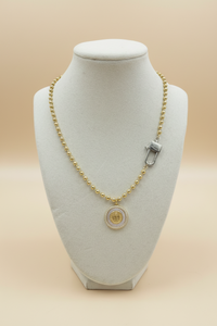 Gold Saint Benedict Necklace W/Gold Saint Benedict Necklace W/Silver Clasp