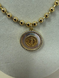 Gold Saint Benedict Necklace W/Gold Saint Benedict Necklace W/Silver Clasp