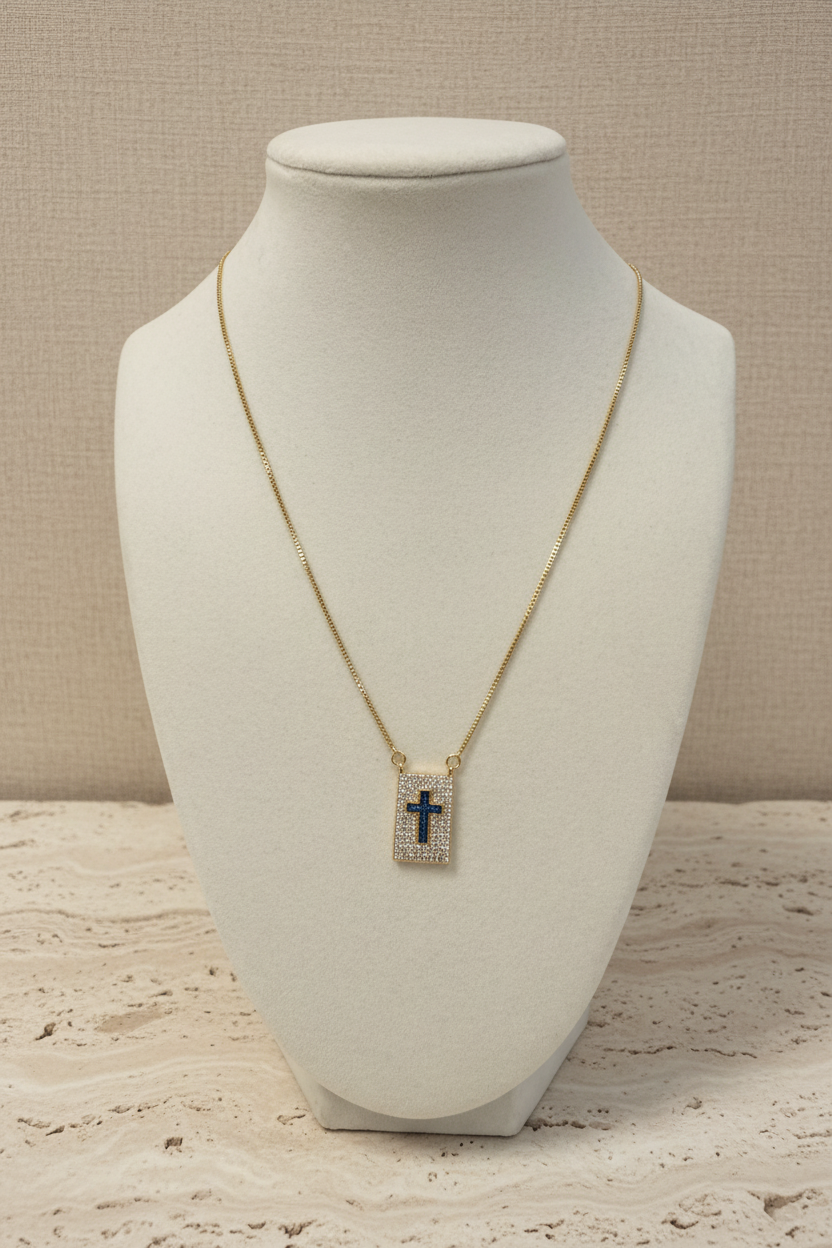 Pendant Gold/W Mini Brilliants Necklace