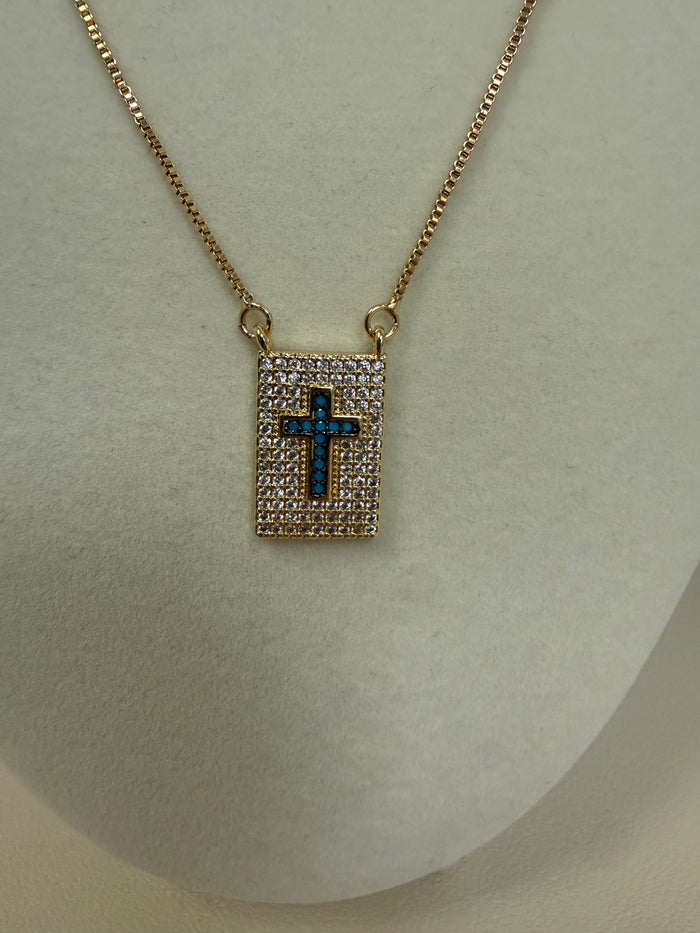 Pendant Gold/W Mini Brilliants Necklace
