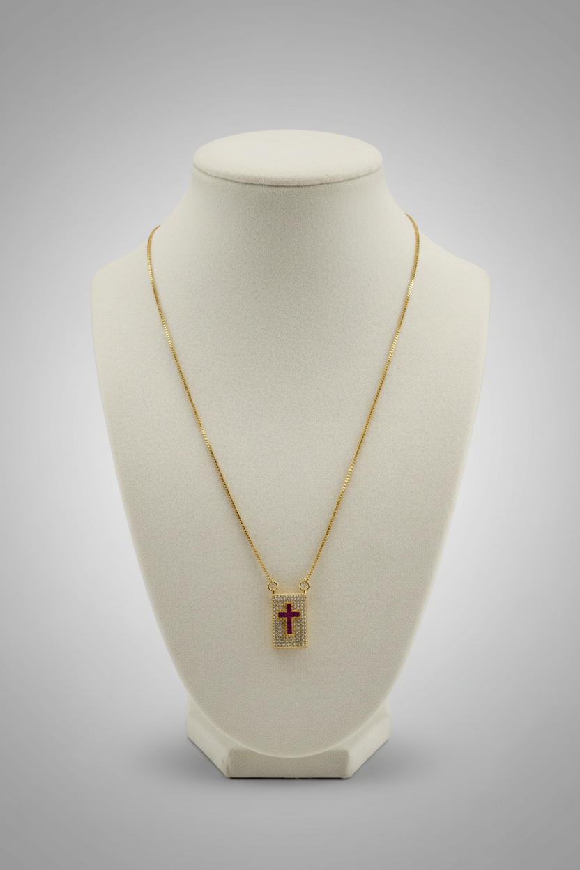Pendant Gold/W Mini Brilliants Necklace