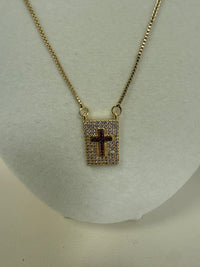 Pendant Gold/W Mini Brilliants Necklace