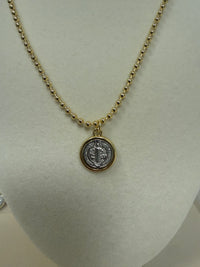 Beaded Chain W/ Saint Benedict Medallion Necklace