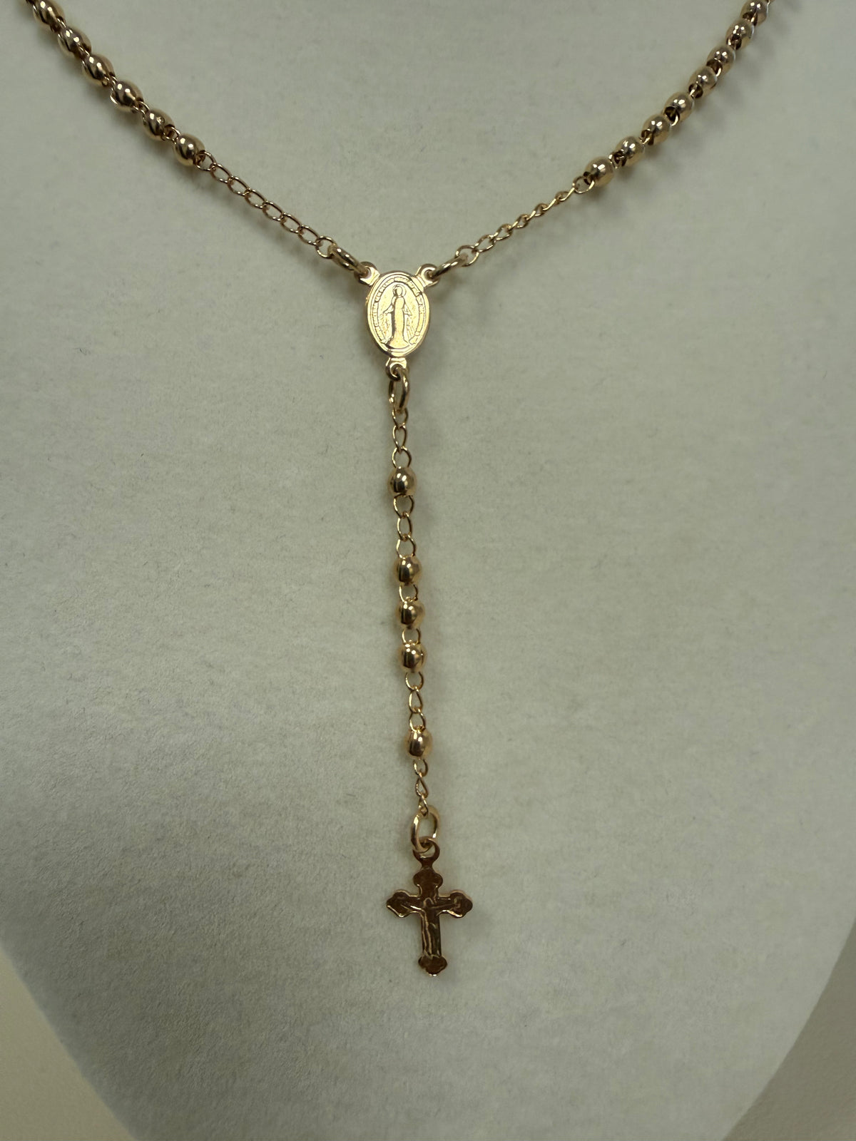Classic Gold Beaded Rosary