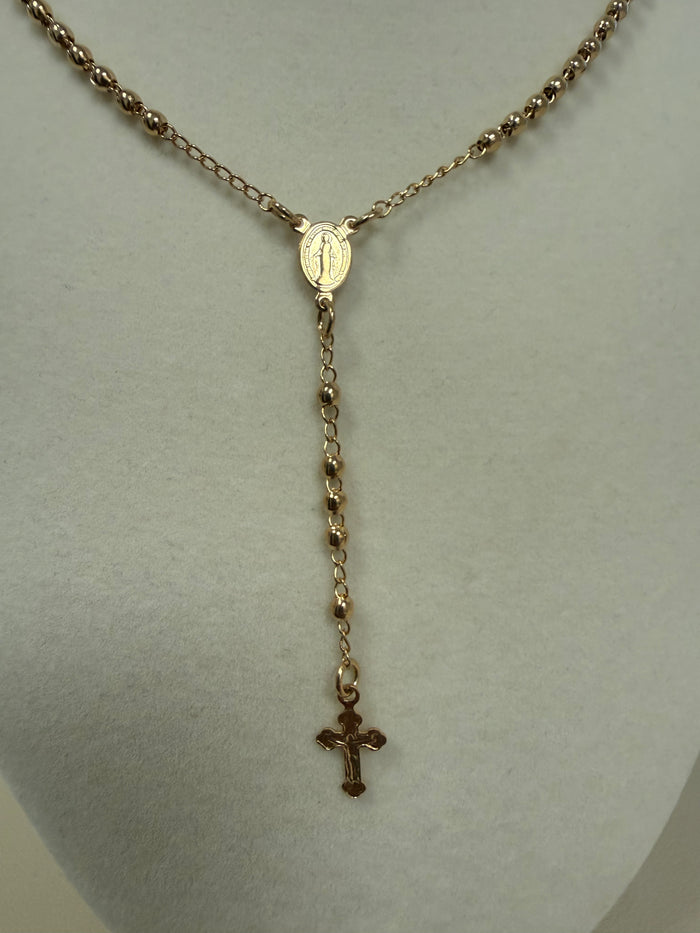 Classic Gold Beaded Rosary