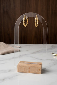 Gold Leaf Hoops