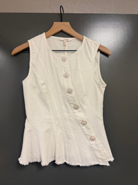 Denim Vest W/Detail Buttons