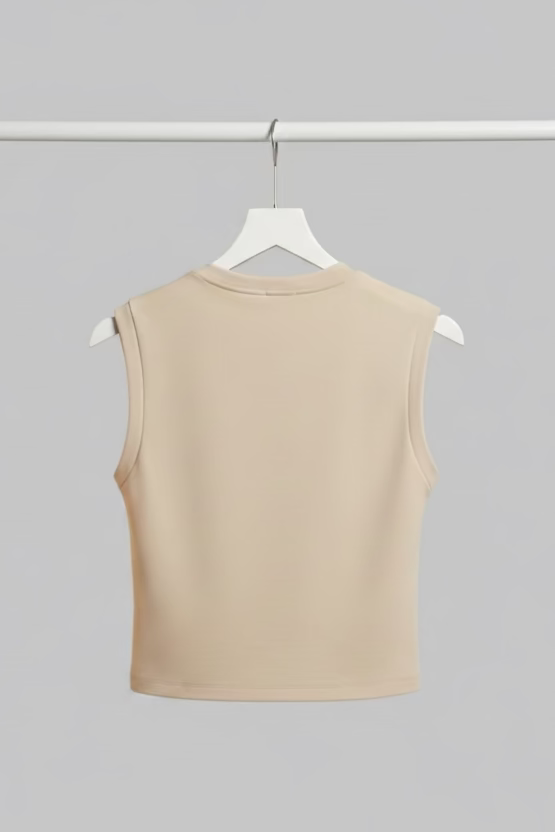 Round Neck Cap Slv Top