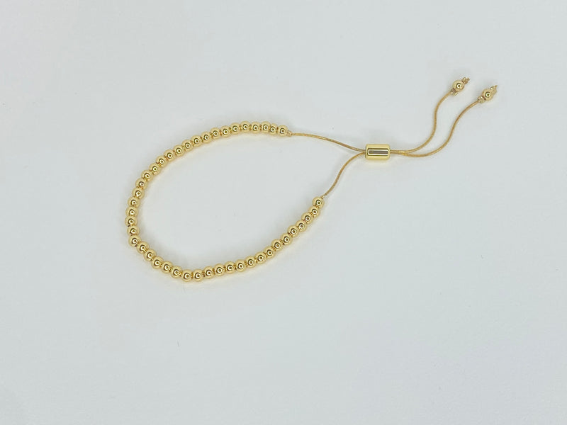 Gold Small Bead Bracelet