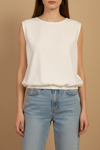 Elastic Bubble Top White