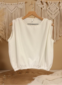 Elastic Bubble Top White