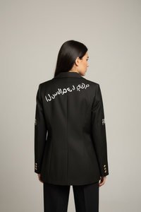Graffiti Print Blazer