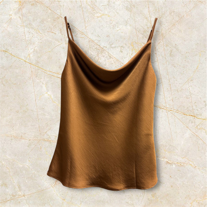 Satin Cowl Neck Cami