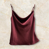 Satin Cowl Neck Cami