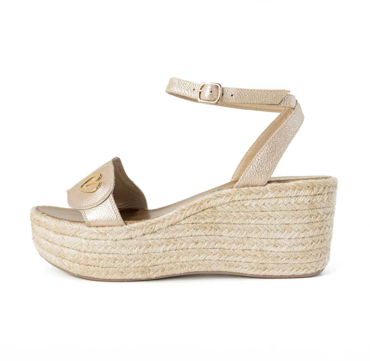 Amy Gold Espadrilles - Low High