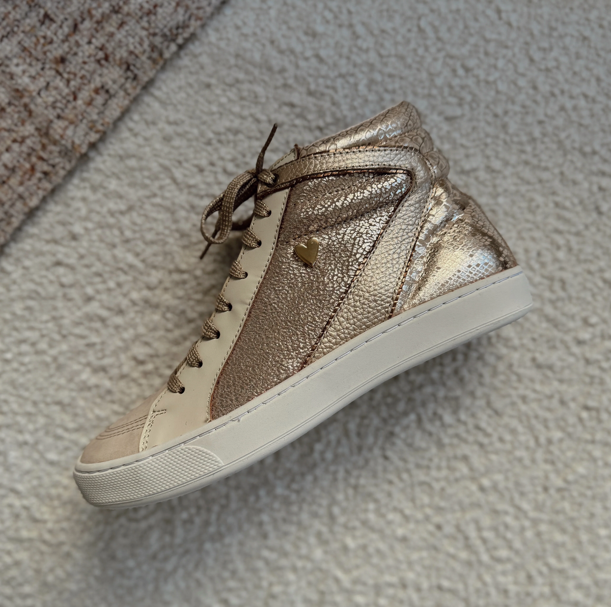 Joie High Top Sneakers - Gold