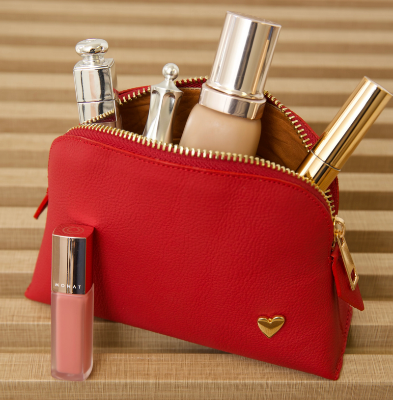 Cosmetic Bag Red- Small