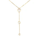 Drop Down Necklace - 18K Gold Plated