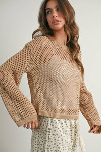 Long Sleeve See Through Top