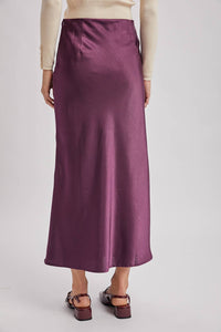 Satin Midi Skirt