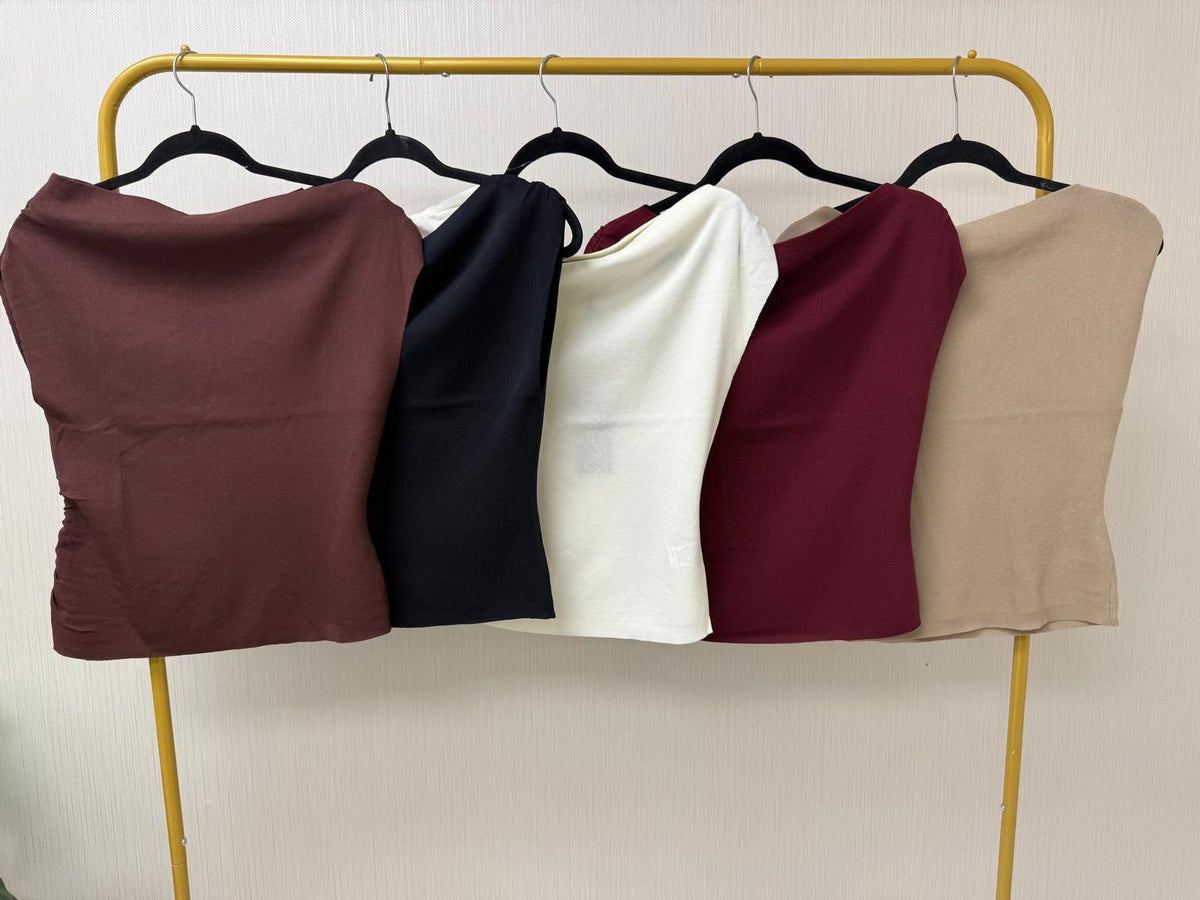 Solid Off Shoulder Top