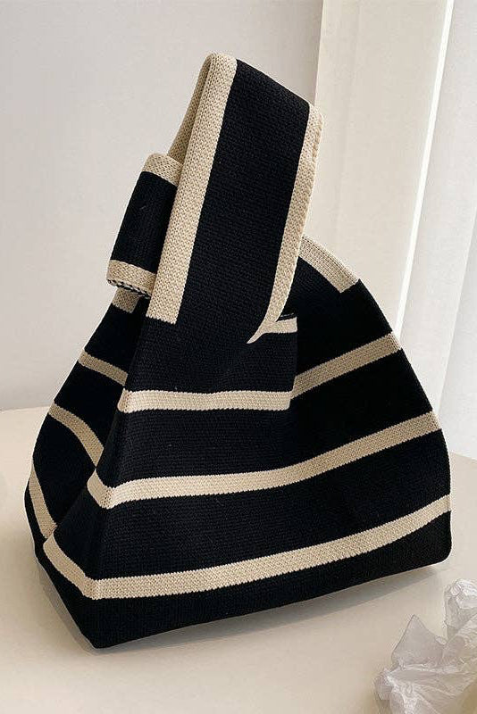 Urban Contrast Color Striped Bags Accessories Handbags