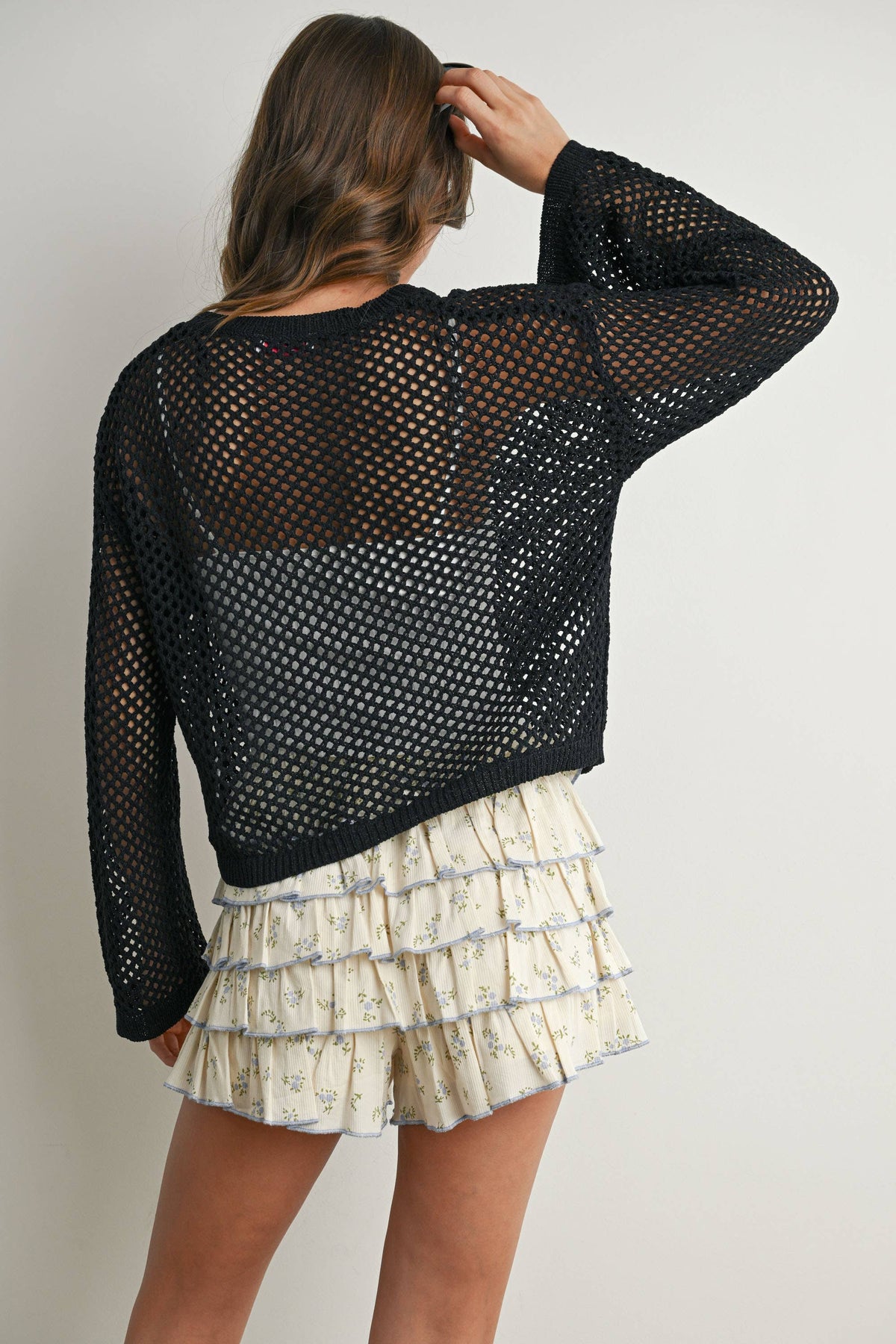 Long Sleeve See Through Top