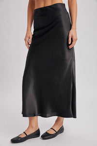 Satin Midi Skirt