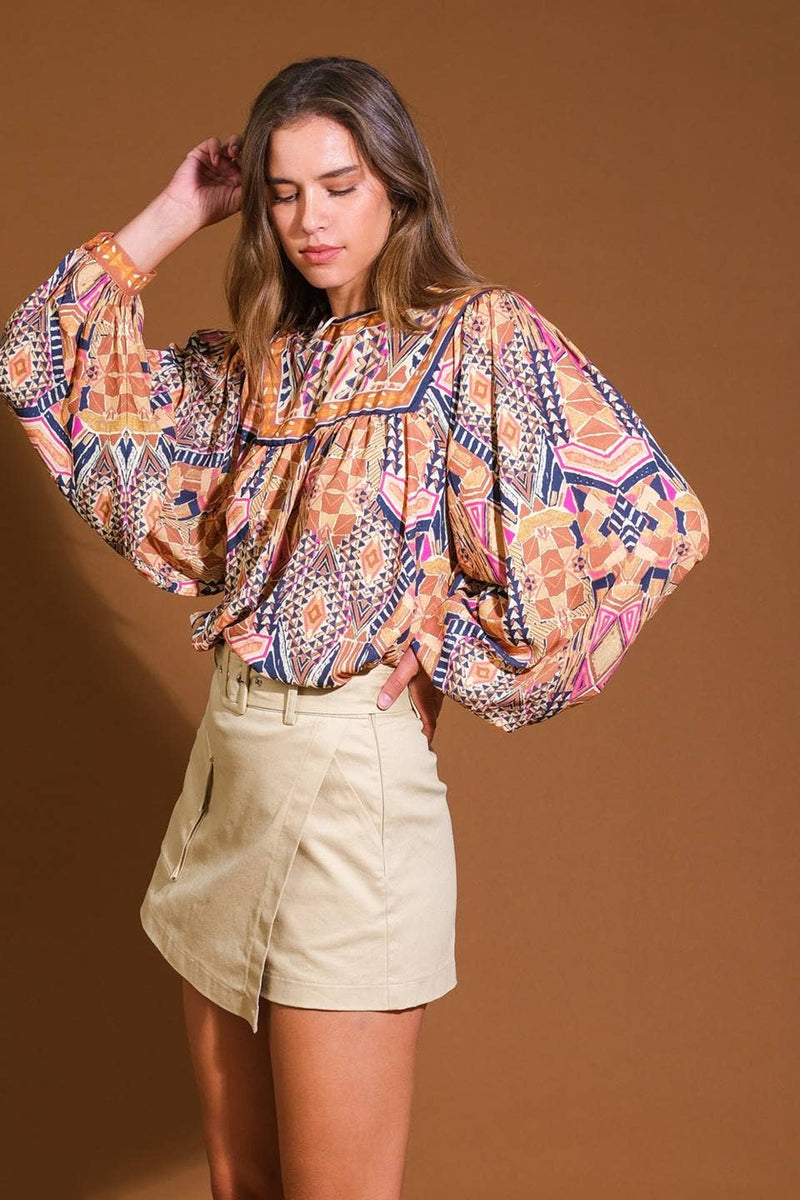 Multicolor Printed Top