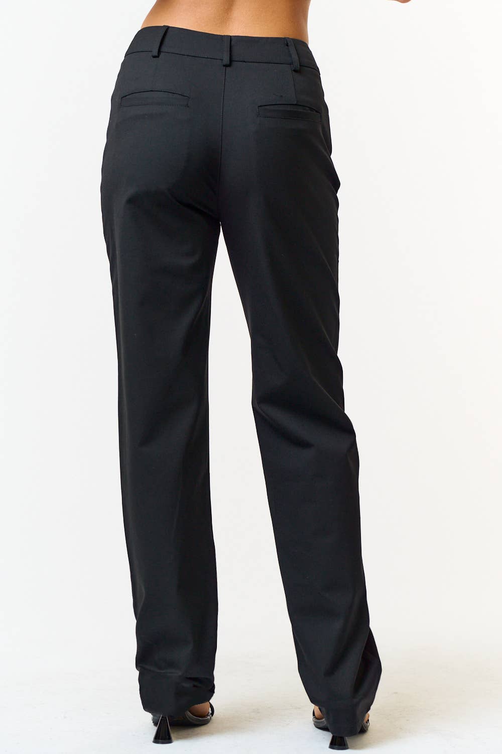 Black Straight Trouser Pants