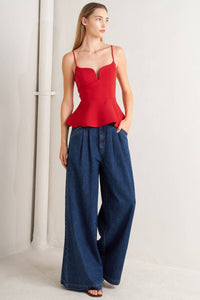 A Solid Woven Top